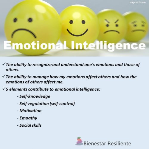Emotional self awareness and self control